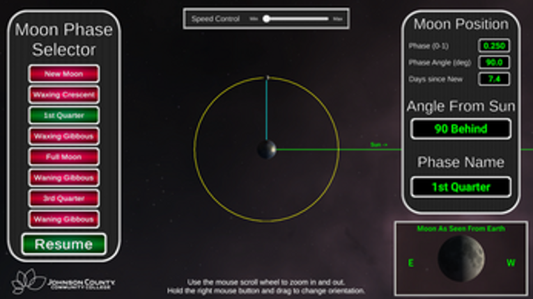 Lunar Phases Simulator Image