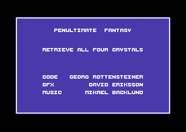 Games like Penultimate Fantasy (C64 Cartridge)