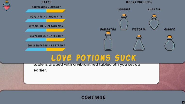 Love Potions Suck: A Text Romance screenshot