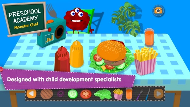 Monster Chef - Baking and cooking with cute monsters - Preschool Academy educational game for children Image