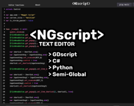 NGscript - Light-Weight Text Editor Image