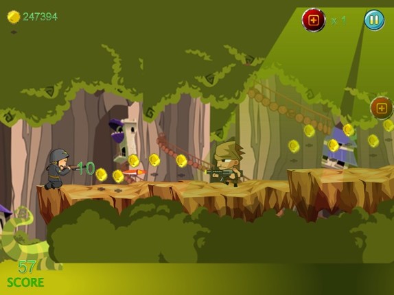 Soldier Sniper Shooter Jungle Battlefield - Run Jump &amp; Shoot Evil Quest Free screenshot