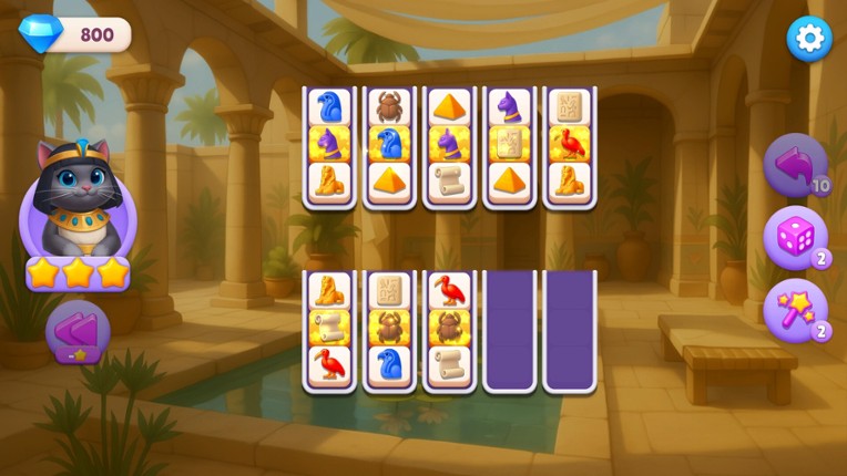 Sort Pawzzle: Paws of Pharaoh screenshot