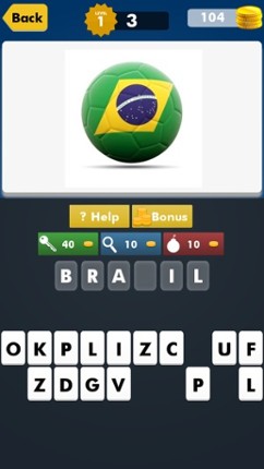 AAA Guess Flag ~  Football Soccer 2K15 Team Quiz Trivia Image
