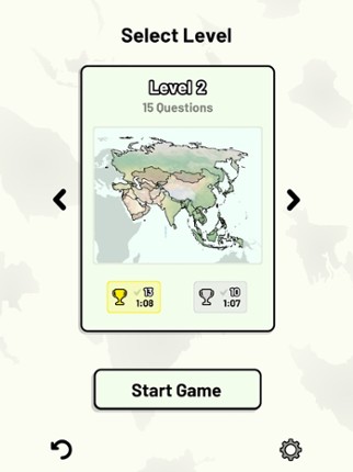 Countries of Asia Quiz screenshot