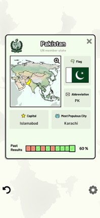 Countries of Asia Quiz screenshot