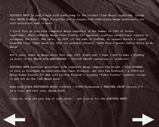 ELECTRIK RAVE Amiga DiskZine screenshot