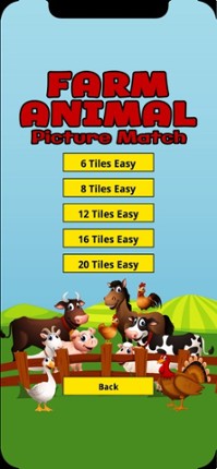 Farm Animal Picture Match screenshot