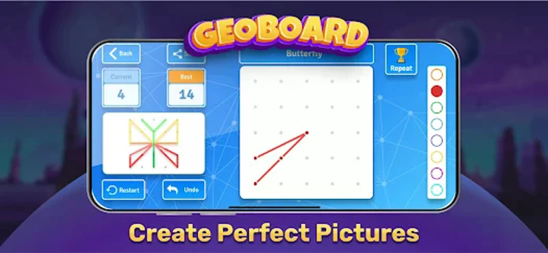GeoBoard coordinates cartesian screenshot