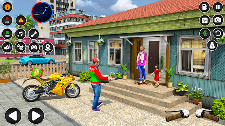 Pizza Delivery Bike Games 3D Image