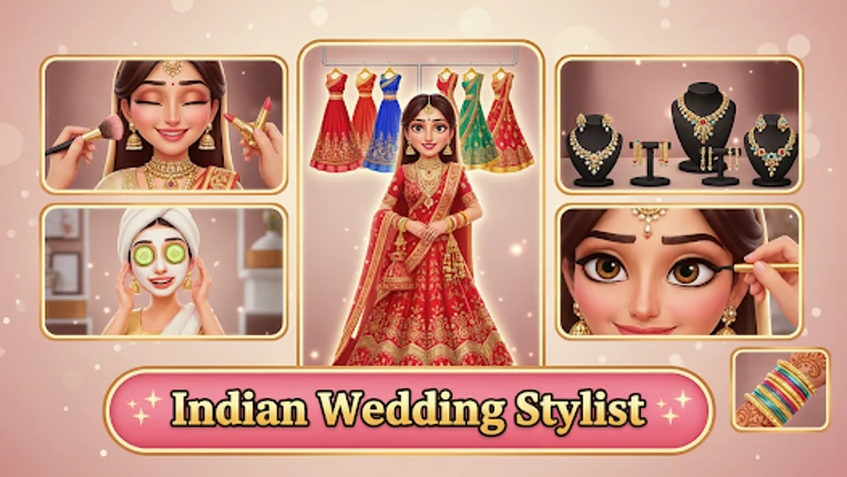 Indian Wedding Makeup Dress Up Image