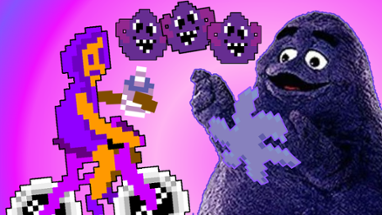 Grimace Shake Delivery Boy Image