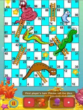 Snake and Ladder Heroes  Aquarium Free Game screenshot