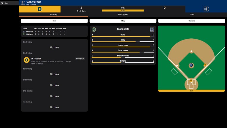 Baseball Legacy Manager 25 screenshot