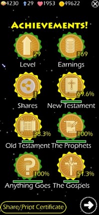 Bible Basics Trivia Quiz Game screenshot