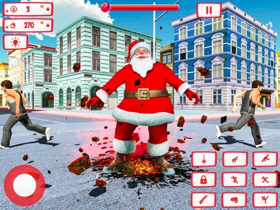 Christmas Santa Rope Hero Game screenshot