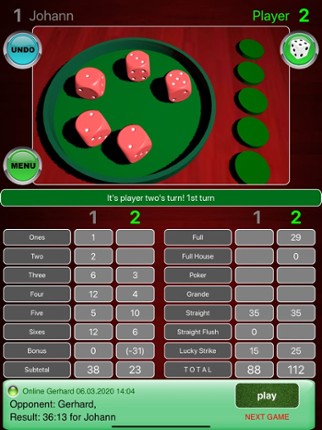 Dice poker pro screenshot