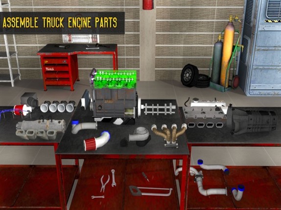 Euro Truck Mechanic Simulator - Engine Repair Shop Image