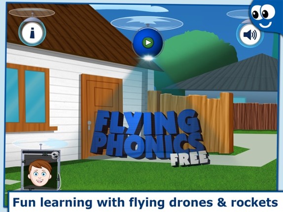 Flying First Words for Kids and Toddlers Free: Preschool learning reading through letter recognition and spelling screenshot