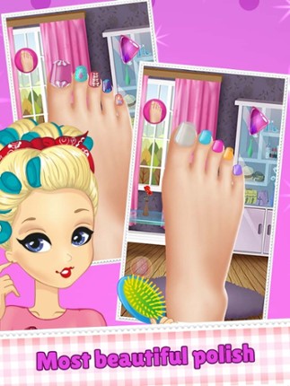Foot Nail Art Beauty Salon Game Cute Designs And Manicure Ideas for Girls screenshot