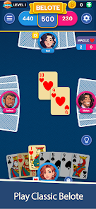 Belote & Coinche Classic screenshot