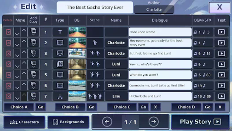 Gacha Story - VN Creator screenshot