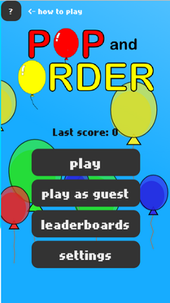 Pop and Order Image