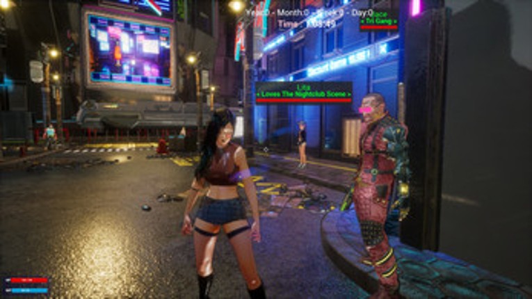 SectorX Dystopia - Cyberpunk A.I Game screenshot