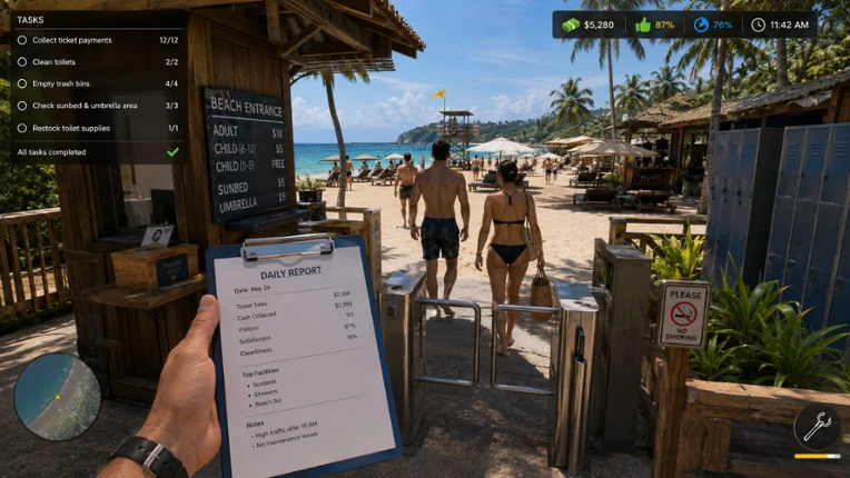 Beach Manager Simulator Image