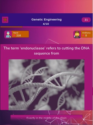 Biotechnology Knowledge Quiz screenshot