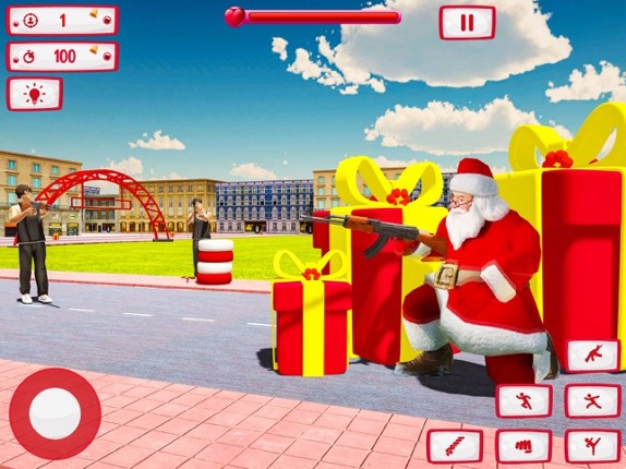 Christmas Santa Rope Hero Game screenshot