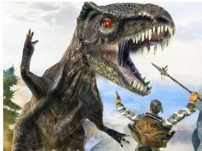 DINOSAUR HUNTING DINO ATTACK Jigsaw Image