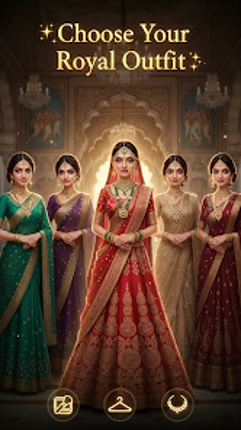 Indian Wedding Makeup Dress Up screenshot