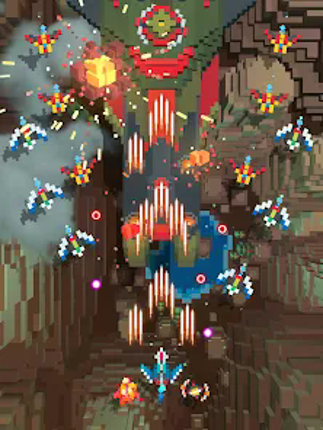 Sky Wings: Pixel Fighter 3D screenshot