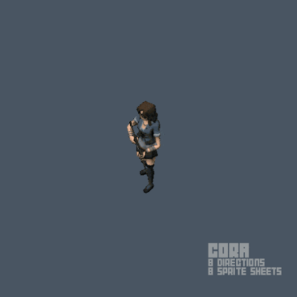 Top Down Character Action Pack - Cora Image