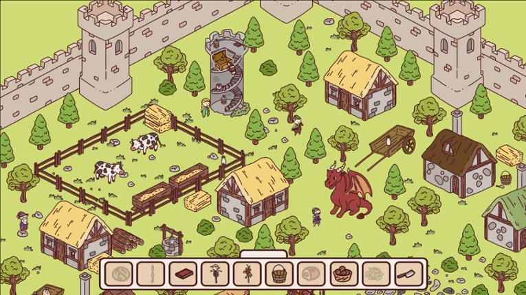 Hidden Doodles: Medieval Town screenshot