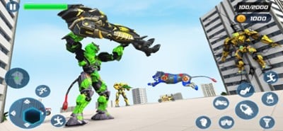 Lion Robot Superhero Battle Image