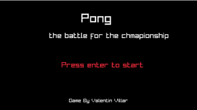 Pong: the battle for the chmapionship Image