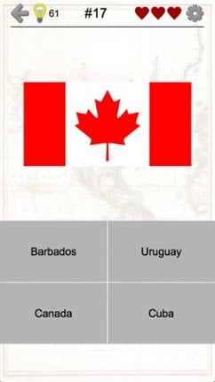 American Countries and Caribbean: Flags, Maps Quiz Image