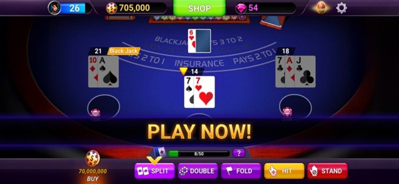 Blackjack 21: online casino screenshot