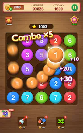 Number Puzzle - bubble match screenshot