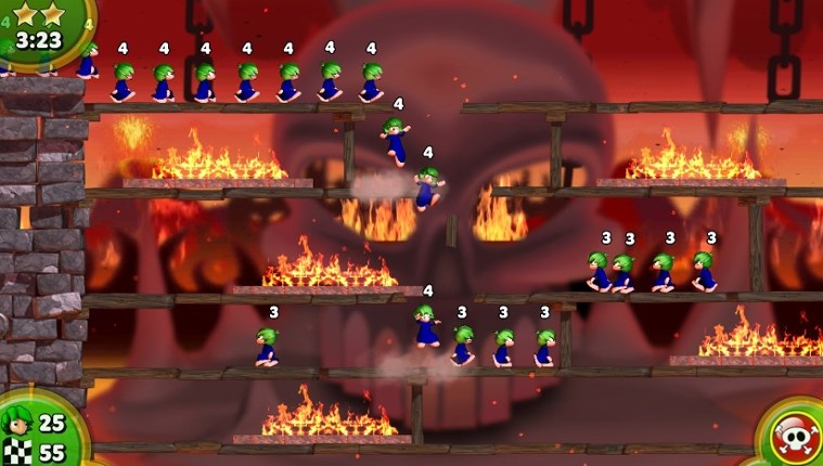 Lemmings Touch screenshot