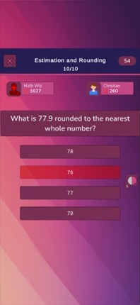 Mathematics Knowledge Quiz screenshot