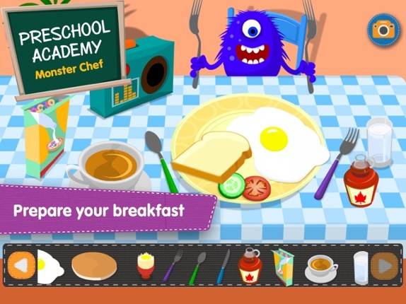 Monster Chef - Baking and cooking with cute monsters - Preschool Academy educational game for children Image