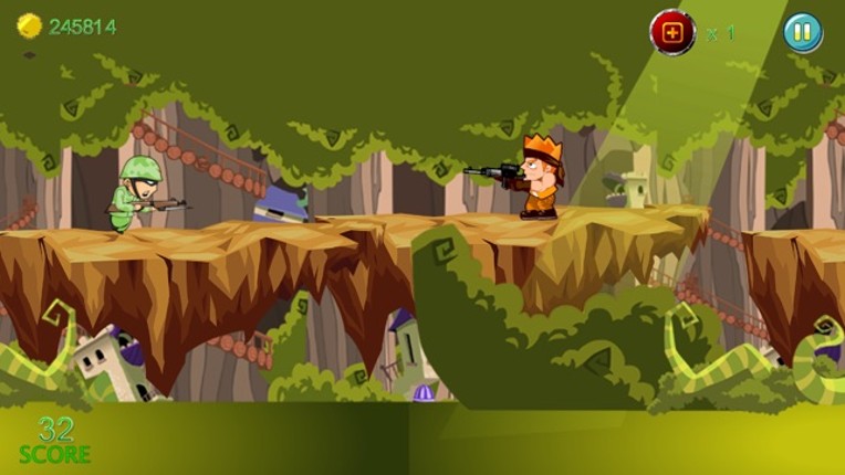 Soldier Sniper Shooter Jungle Battlefield - Run Jump &amp; Shoot Evil Quest Free screenshot