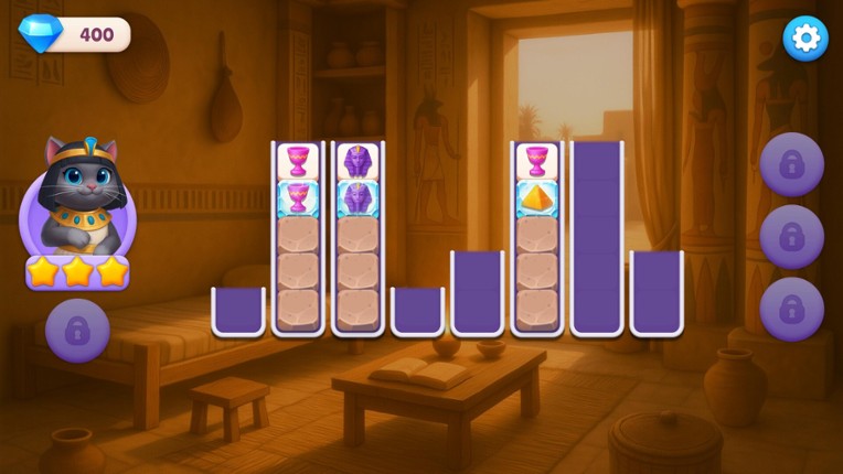 Sort Pawzzle: Paws of Pharaoh screenshot