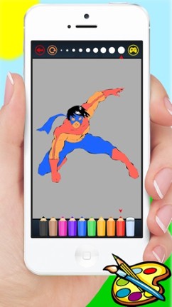 Super Hero Alien &amp; Monster Coloring Book - Drawing for kids screenshot