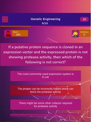 Biotechnology Knowledge Quiz screenshot