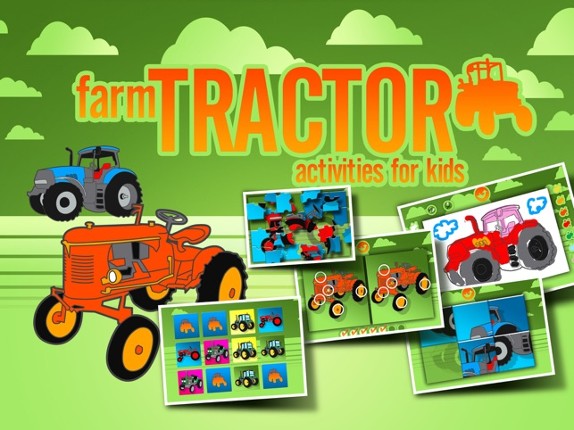 Farm Tractor Activities for Kids: : Puzzles, Drawing and other Games Image