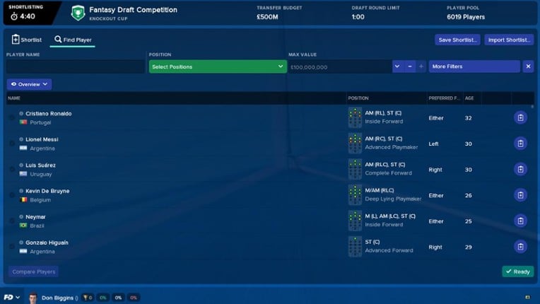 Football Manager 2018 screenshot